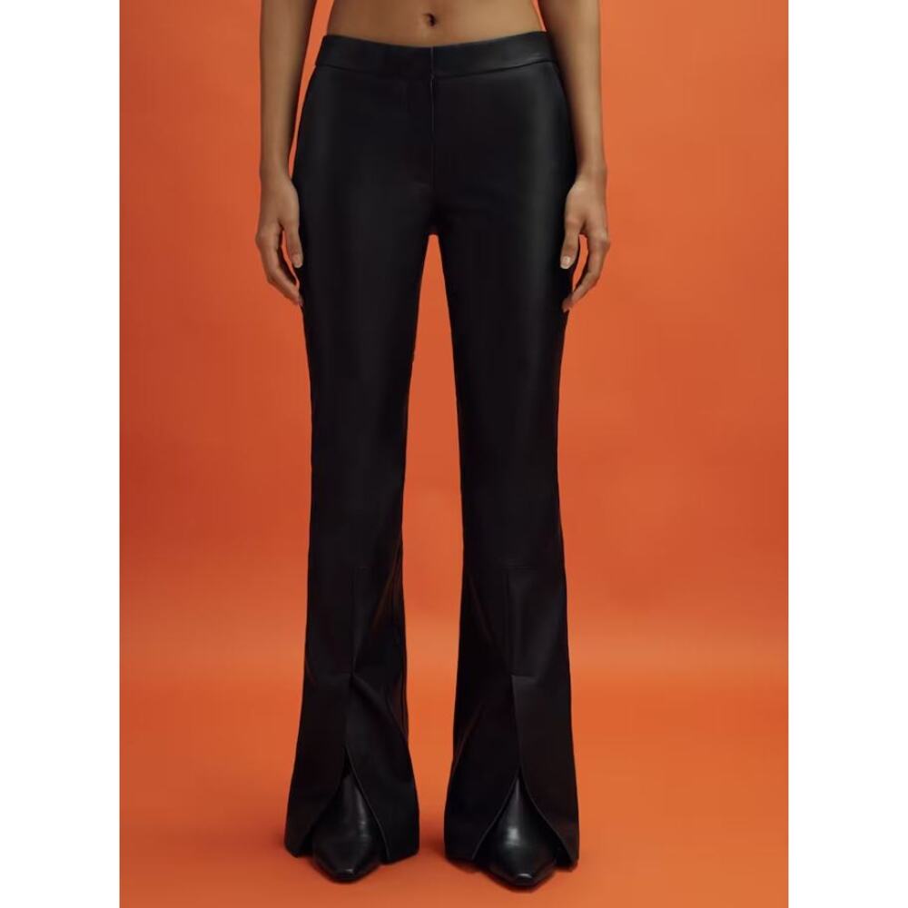 REISS x McLaren F1 Team Lottie Slit Front Leather Pants